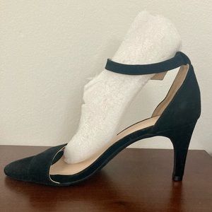 Aersoles Laminate Heels, 8.5M, Black Suede